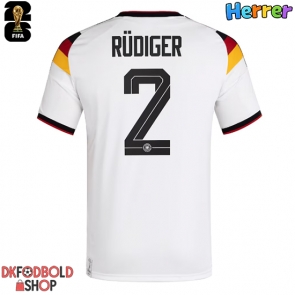 Tyskland Antonio Rudiger #2 Hjemmebanetrøje VM 2026 Kort ærmer